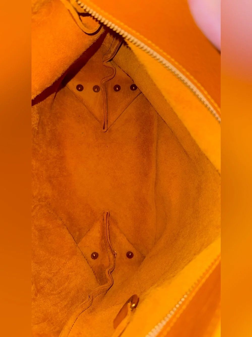 KMM & Co marigold cypress leather travel tote full grain crossbody & shoulder